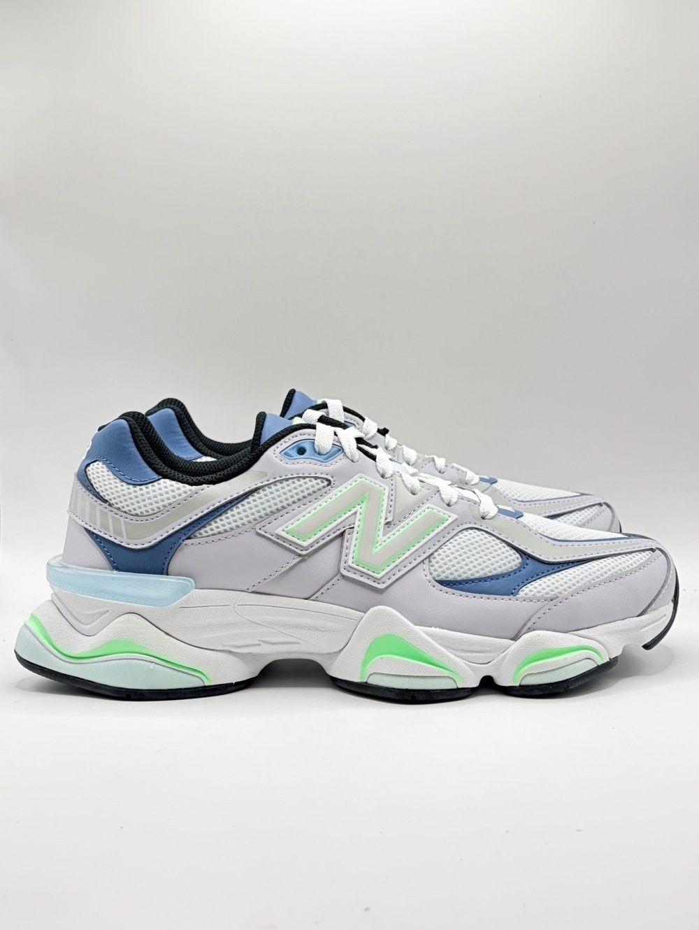 New Balance 9060 Pearl Gray Shoreline Blue Unisex Lifestyle Sneakers Size 9